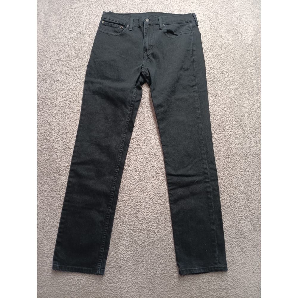 Levi's 511 Slim Fit Men's W32 L32 Black Stretch Denim‎ Jeans Mid Rise
